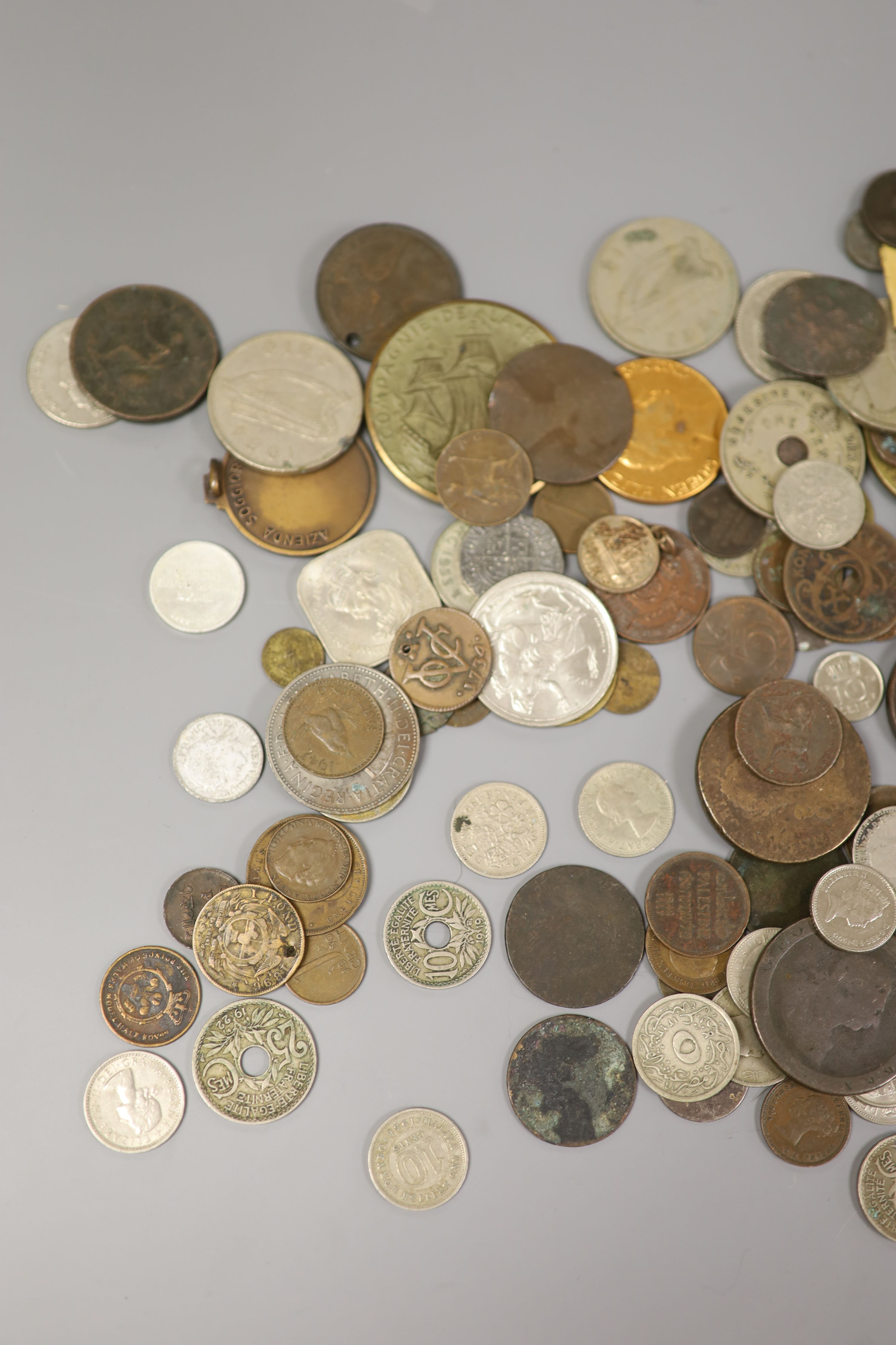 A quantity of mixed coins